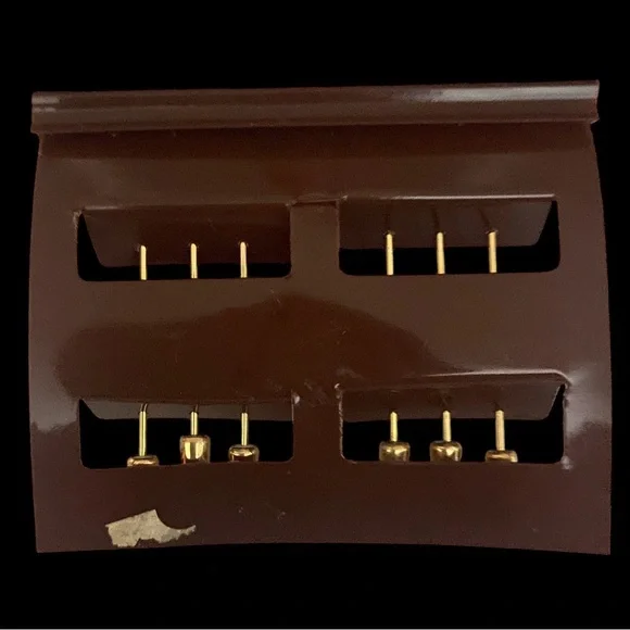 Vintage New (Old) Stock Gold-Tone K&M Sixtette Stick Pins Set - Picture 4 of 4